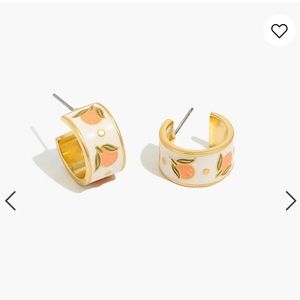 Madewell peach hoops